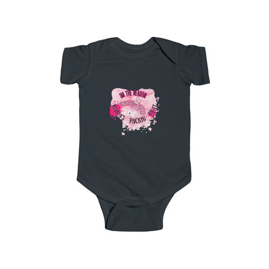 Cute Infant Bodysuit - 'I’m the Reason' - Perfect Baby Gift
