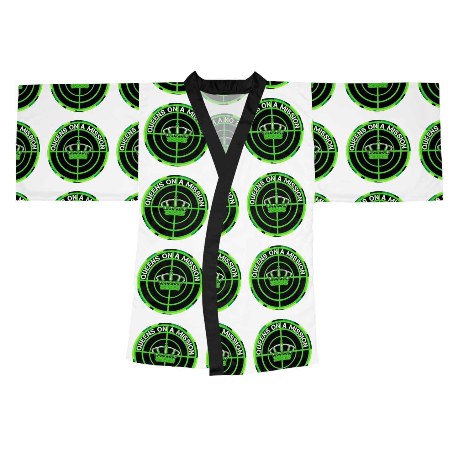 QOAM Long Sleeve Kimono Robe - 'Queens on a Mission'