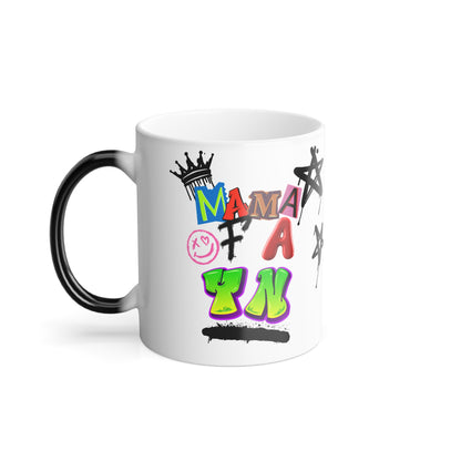 Color MAMA OF A YN Morphing Mug - Add a Splash of Fun with Colorful Designs