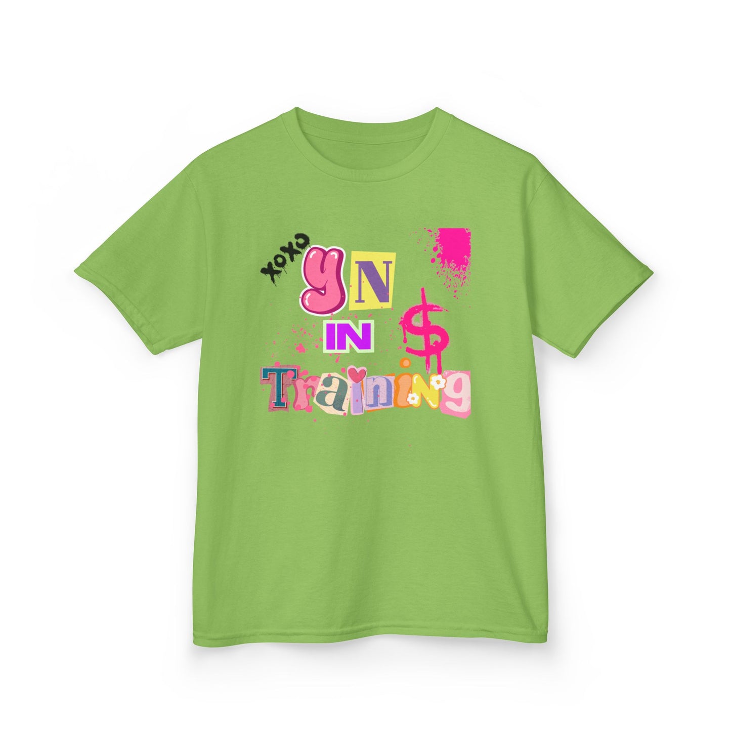 Kids Heavy Cotton Tee - 'Yin in Training' Playful Design