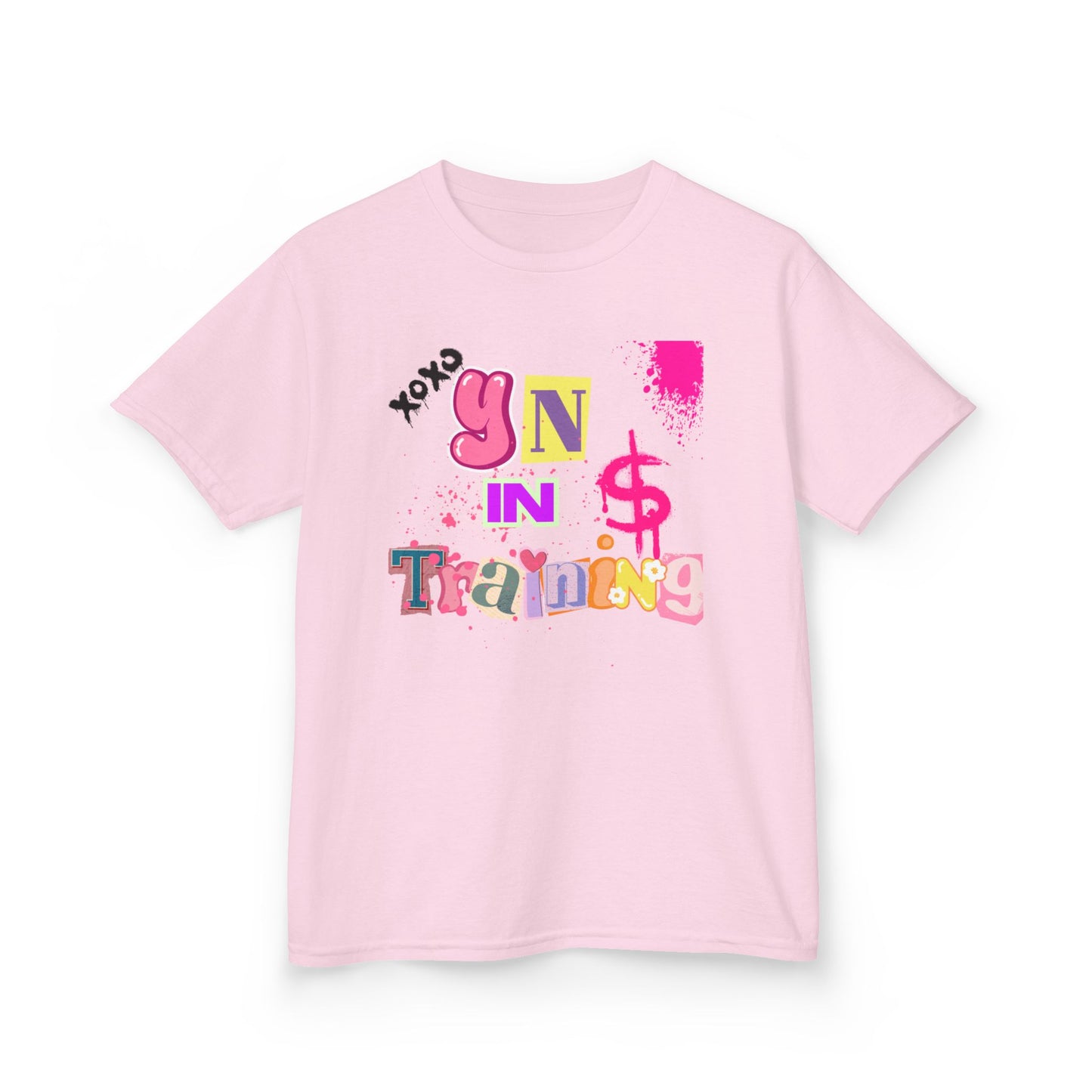 Kids Heavy Cotton Tee - 'Yin in Training' Playful Design