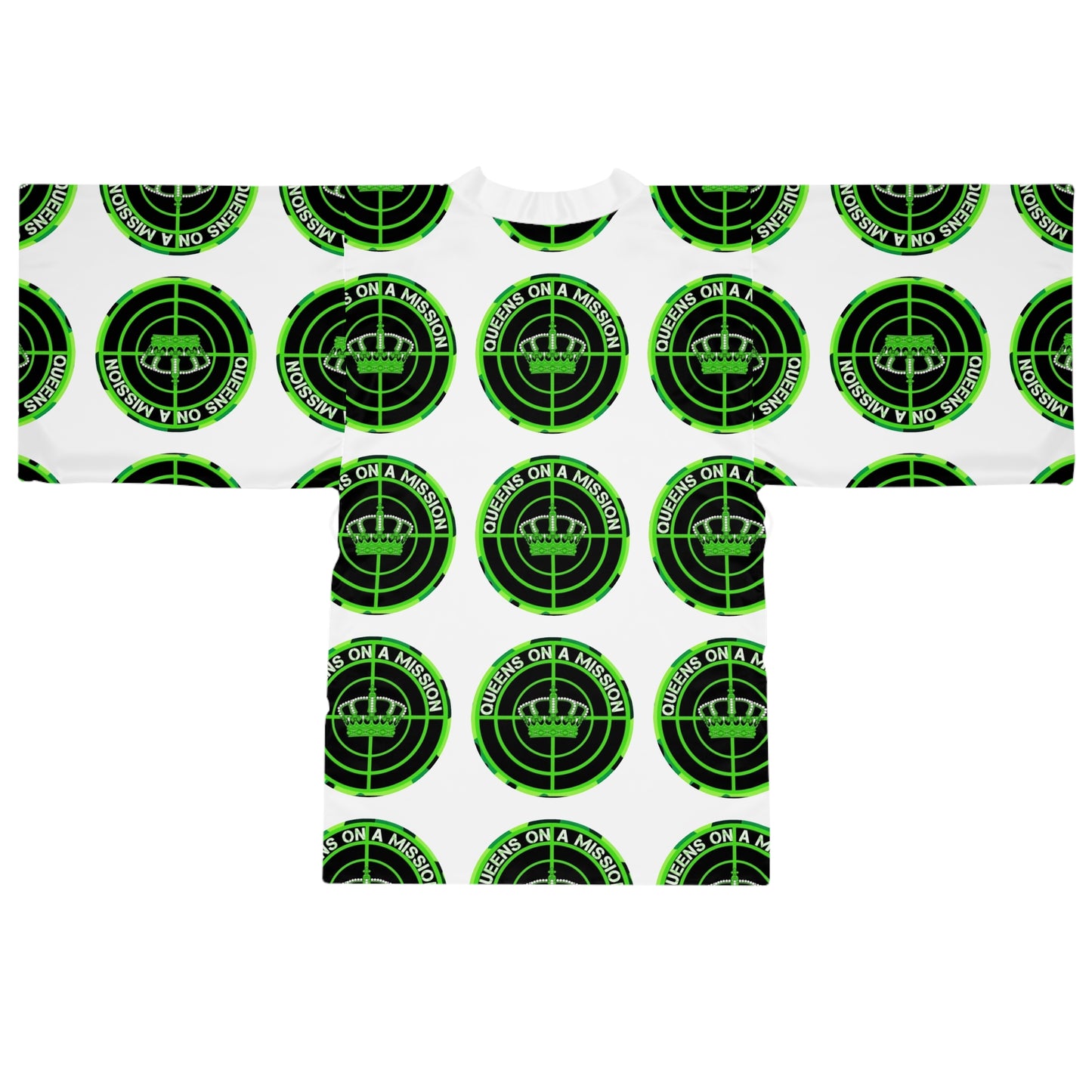 QOAM Long Sleeve Kimono Robe - 'Queens on a Mission'