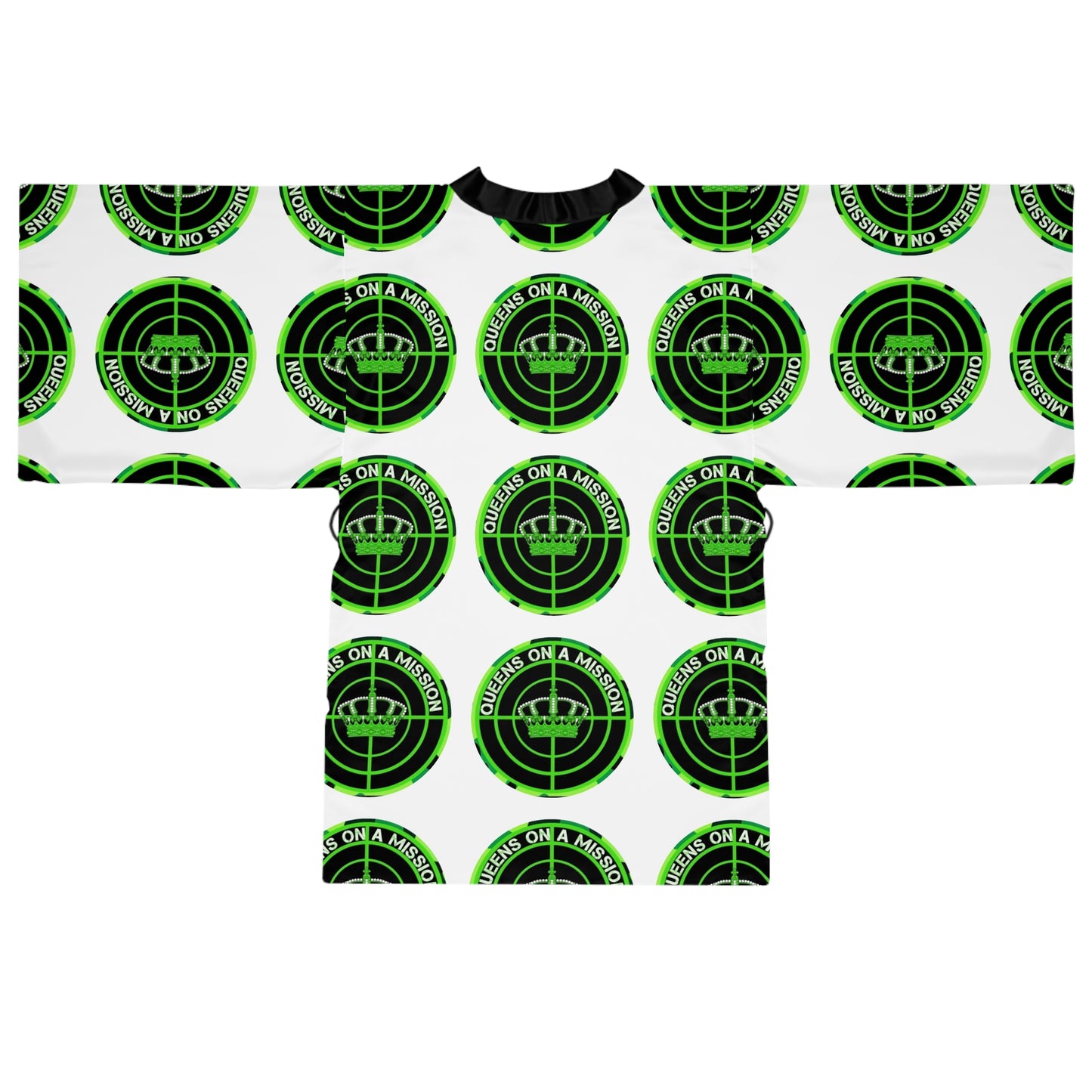 QOAM Long Sleeve Kimono Robe - 'Queens on a Mission'