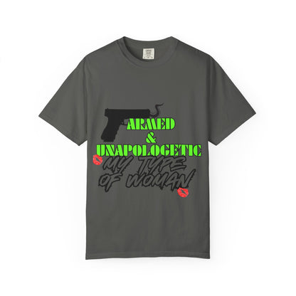 Armed & Unapologetic T-Shirt - Bold Graphic Tee for Confident Women