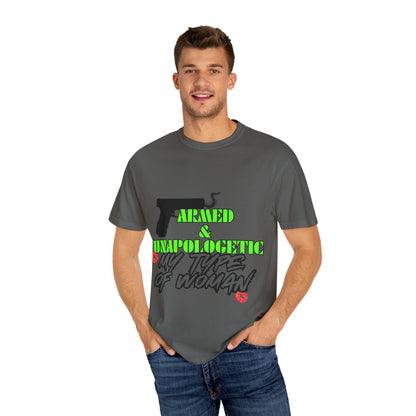 Armed & Unapologetic T-Shirt - Bold Graphic Tee for Confident Women