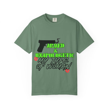 Armed & Unapologetic T-Shirt - Bold Graphic Tee for Confident Women