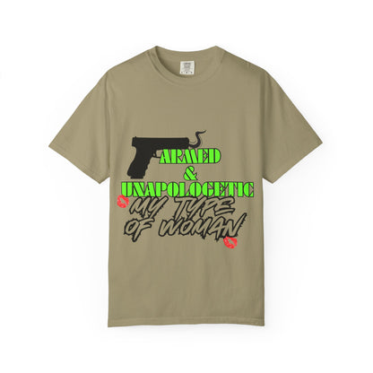 Armed & Unapologetic T-Shirt - Bold Graphic Tee for Confident Women