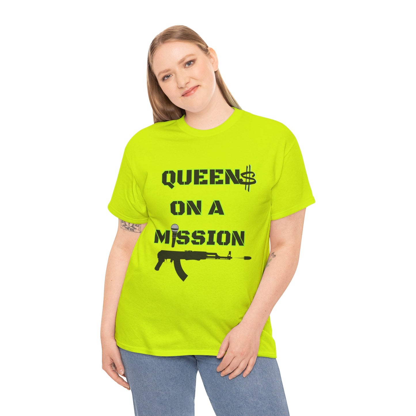 Queens on a Mission Unisex Heavy Cotton Tee - Bold Statement Shirt