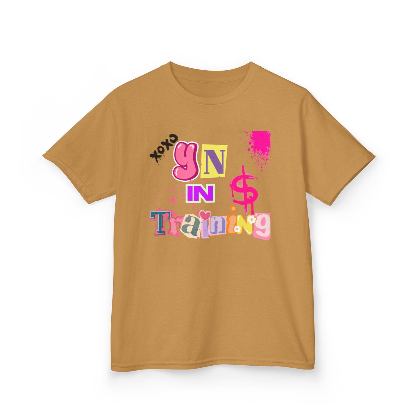 Kids Heavy Cotton Tee - 'Yin in Training' Playful Design