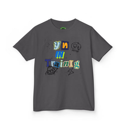 Fun Kids 'On In Training' Tee - Playful Heavy Cotton T-Shirt for Young Explorers
