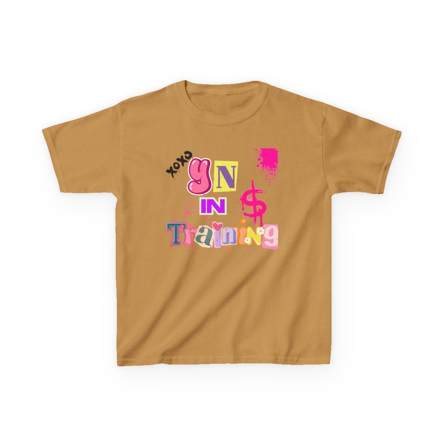 Kids Heavy Cotton Tee - 'Yin in Training' Playful Design