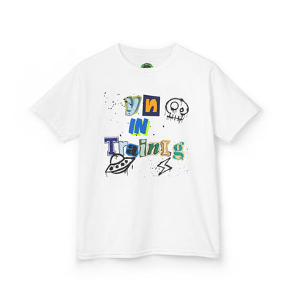 Fun Kids 'On In Training' Tee - Playful Heavy Cotton T-Shirt for Young Explorers
