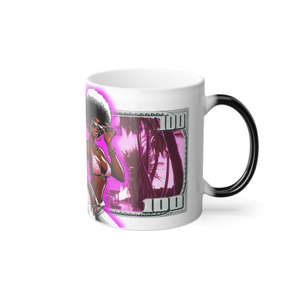 Foxcee Lady Afro TEA CUP  11oz Retro Vibe