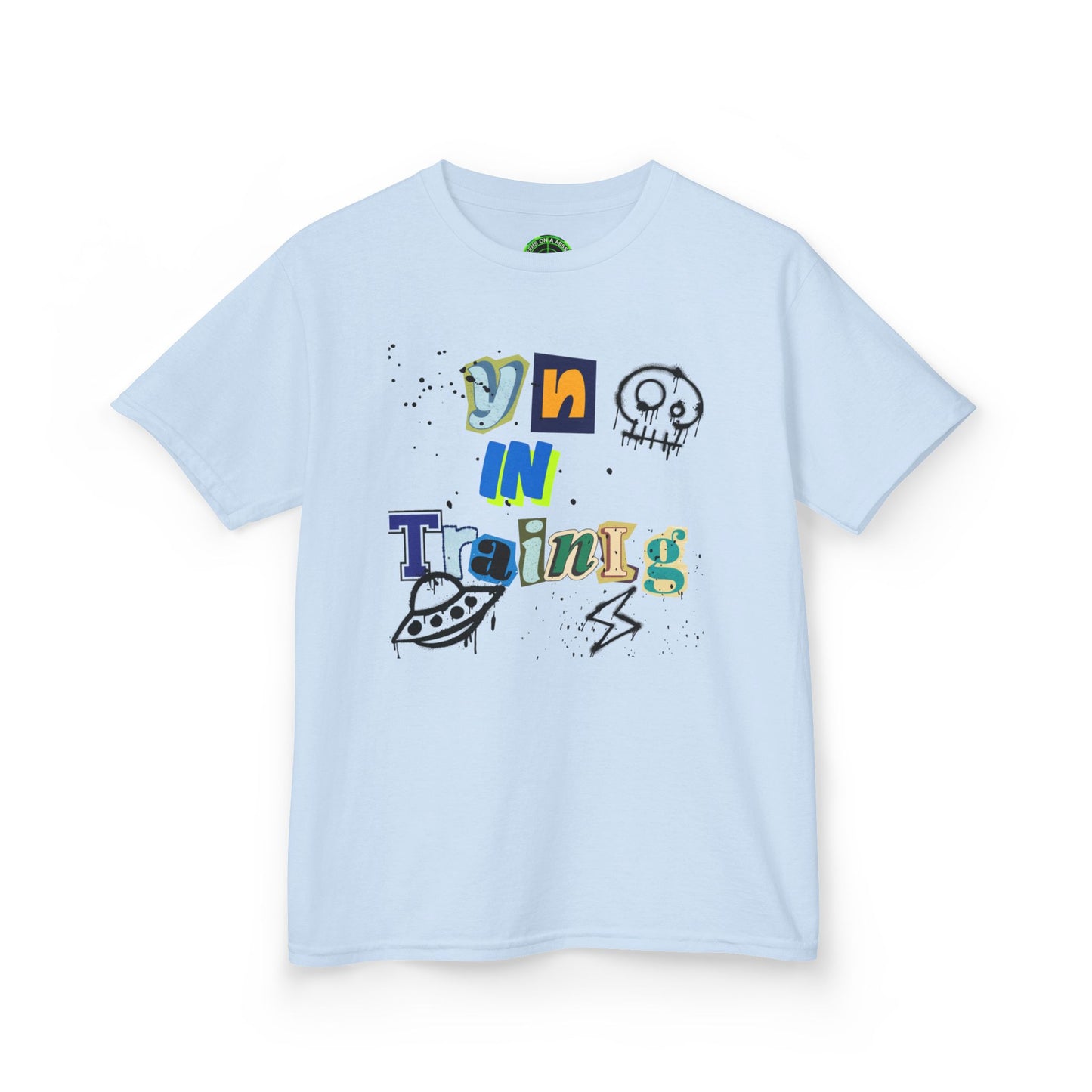 Fun Kids 'On In Training' Tee - Playful Heavy Cotton T-Shirt for Young Explorers
