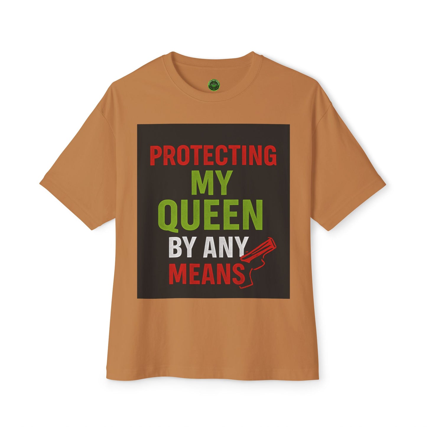Protecting My Queen Oversized Tee - Unisex Boxy Shirt for Warriors