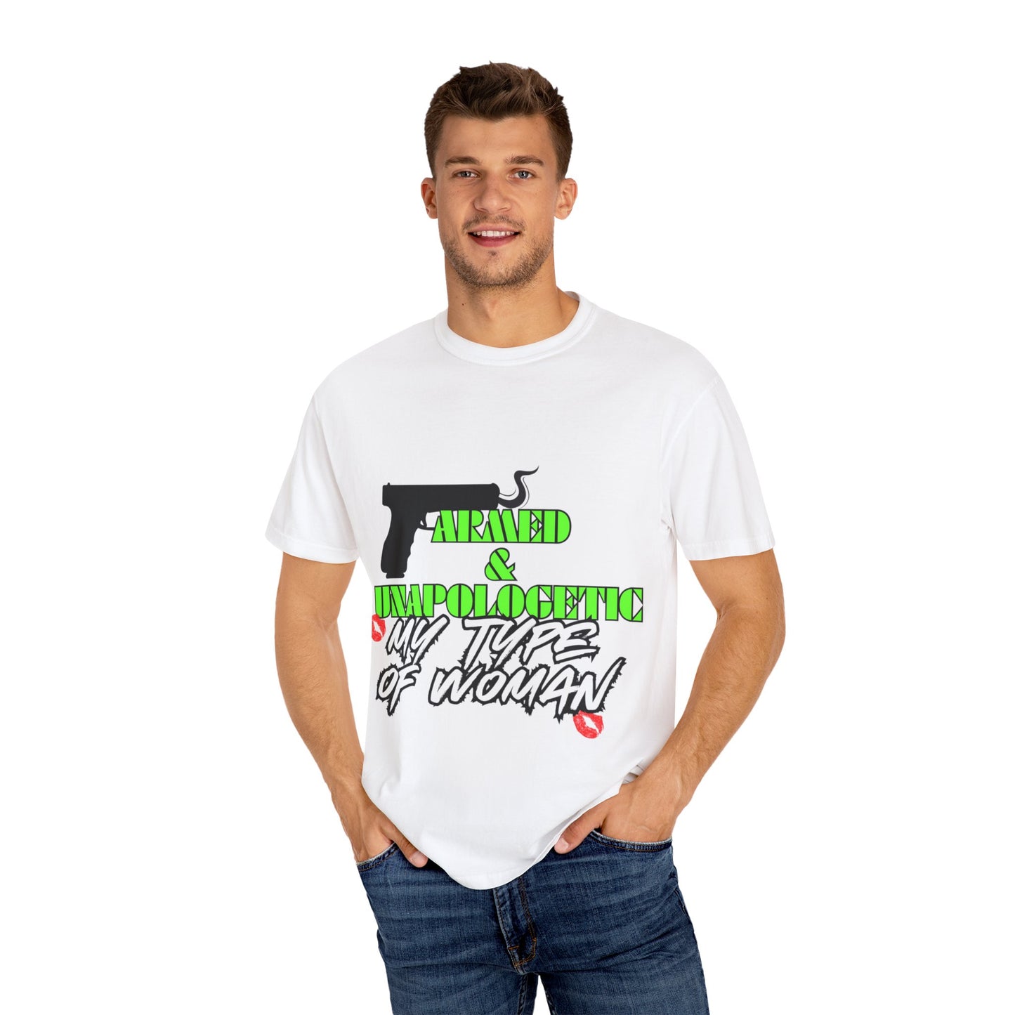 Armed & Unapologetic T-Shirt - Bold Graphic Tee for Confident Women