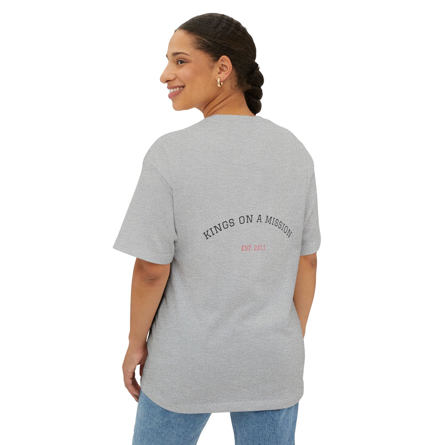 Protecting My Queen Oversized Tee - Unisex Boxy Shirt for Warriors