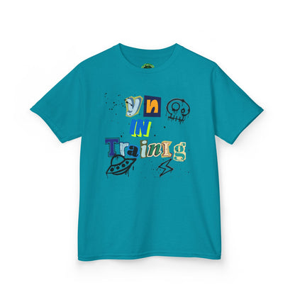 Fun Kids 'On In Training' Tee - Playful Heavy Cotton T-Shirt for Young Explorers