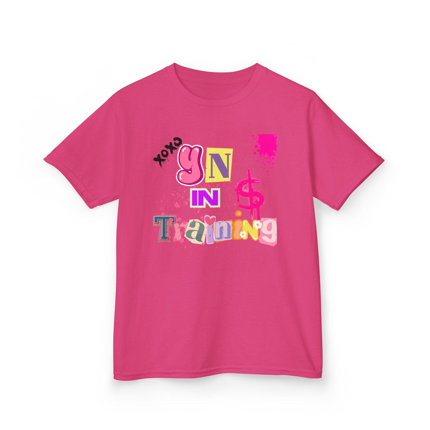 Kids Heavy Cotton Tee - 'Yin in Training' Playful Design