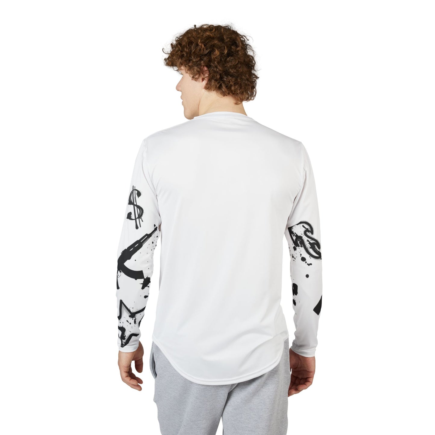 Men's UV Protection Long Sleeve Shirt - Colorful 'Retired' Graphic Tee