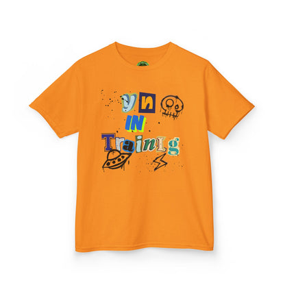 Fun Kids 'On In Training' Tee - Playful Heavy Cotton T-Shirt for Young Explorers