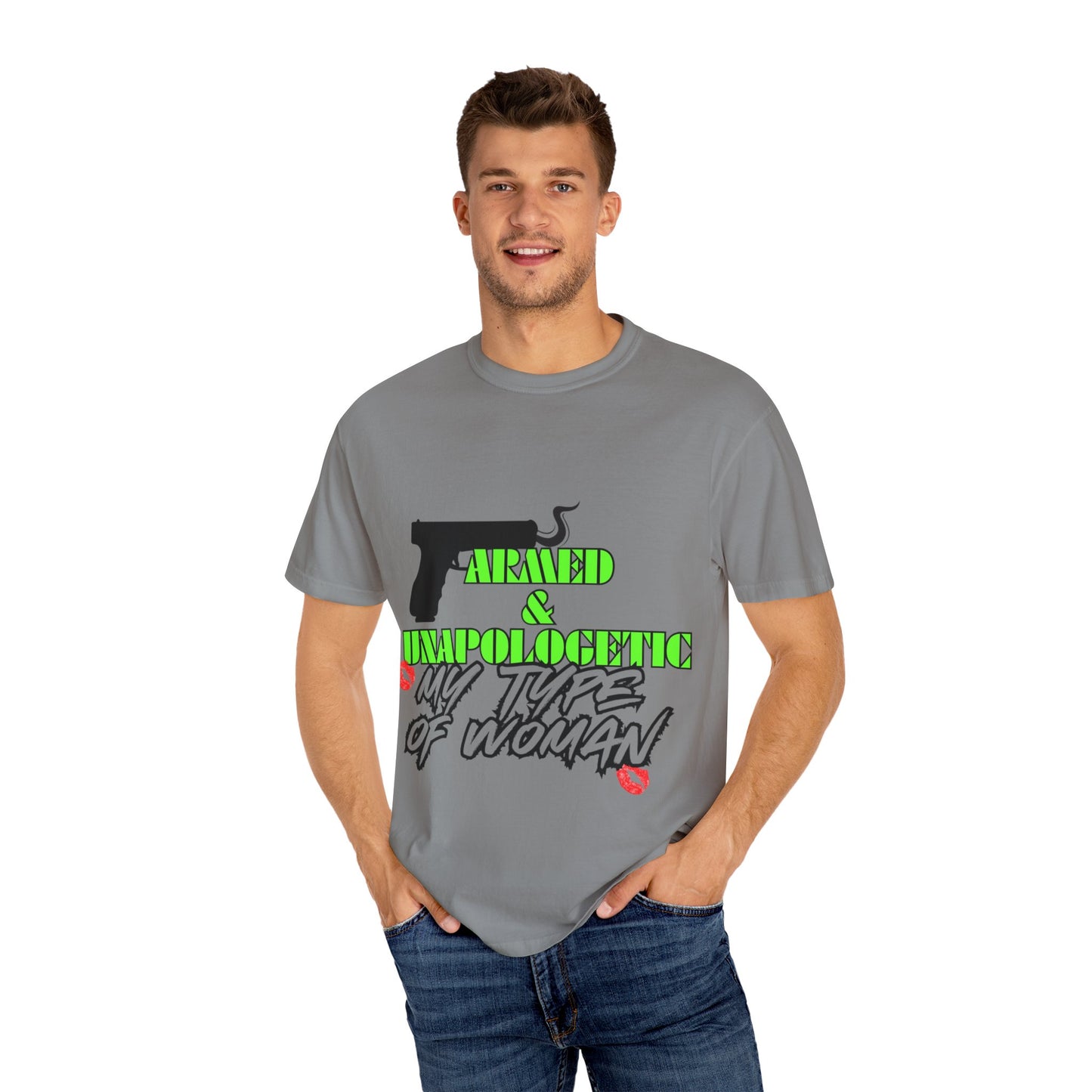 Armed & Unapologetic T-Shirt - Bold Graphic Tee for Confident Women