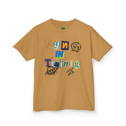 Fun Kids 'On In Training' Tee - Playful Heavy Cotton T-Shirt for Young Explorers