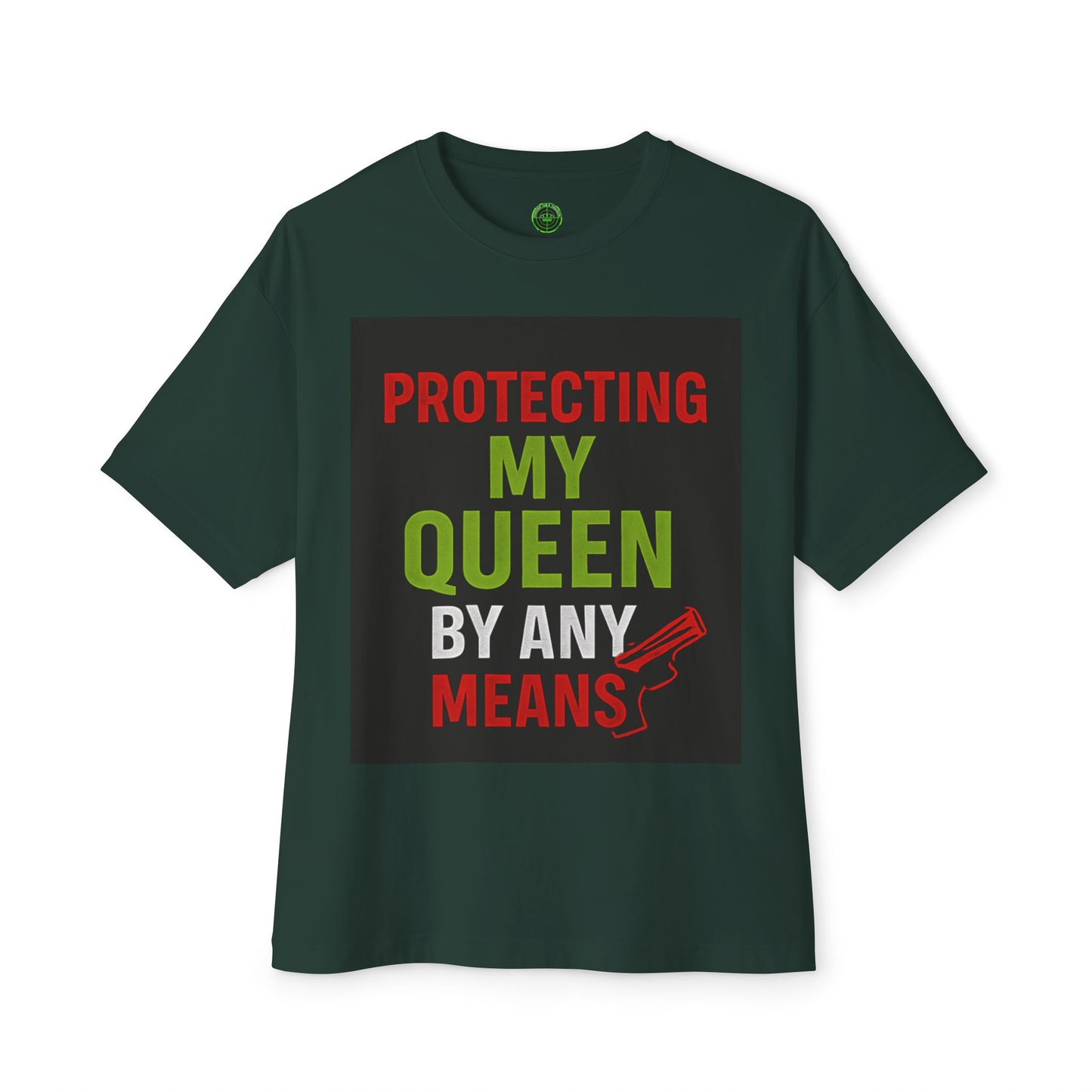 Protecting My Queen Oversized Tee - Unisex Boxy Shirt for Warriors