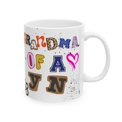 Grandma Mug - Colorful Floral Design - Perfect Gift for Mother's Day or Birthdays