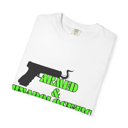 Armed & Unapologetic T-Shirt - Bold Graphic Tee for Confident Women