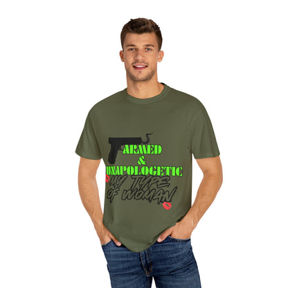 Armed & Unapologetic T-Shirt - Bold Graphic Tee for Confident Women