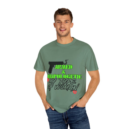 Armed & Unapologetic T-Shirt - Bold Graphic Tee for Confident Women
