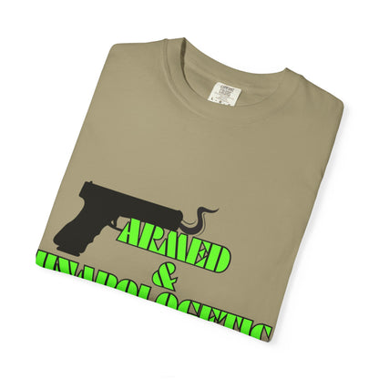 Armed & Unapologetic T-Shirt - Bold Graphic Tee for Confident Women