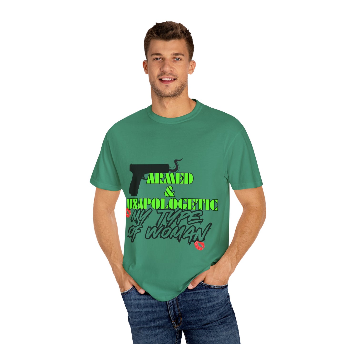 Armed & Unapologetic T-Shirt - Bold Graphic Tee for Confident Women
